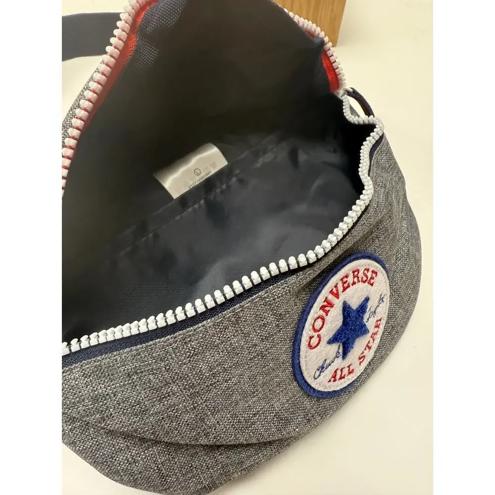 Converse All Star Gray Crossbody Fanny Pack Sling Bag Adjustable Strap Casual